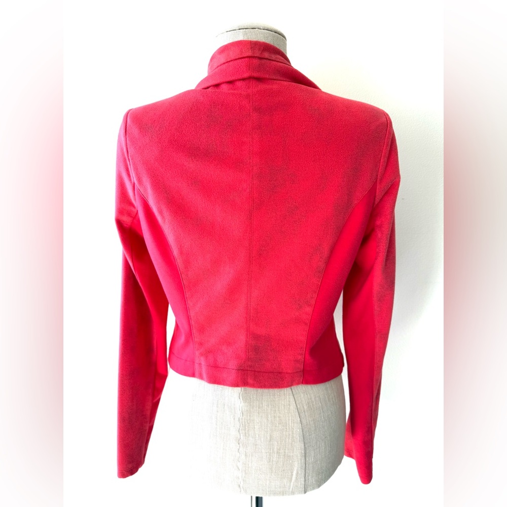 Rock & Republic Red Distressed Cropped Moro Jacket - Picture 5 of 14